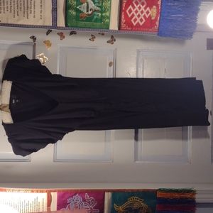 MASSIMO BLACK V-NECK DRESS
